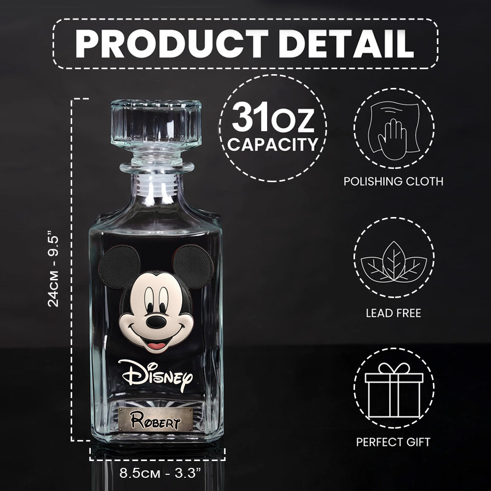 Personalized Whiskey Decanter Set Custom Name Gift for Him Whiskey Decanter Set GradoCreations