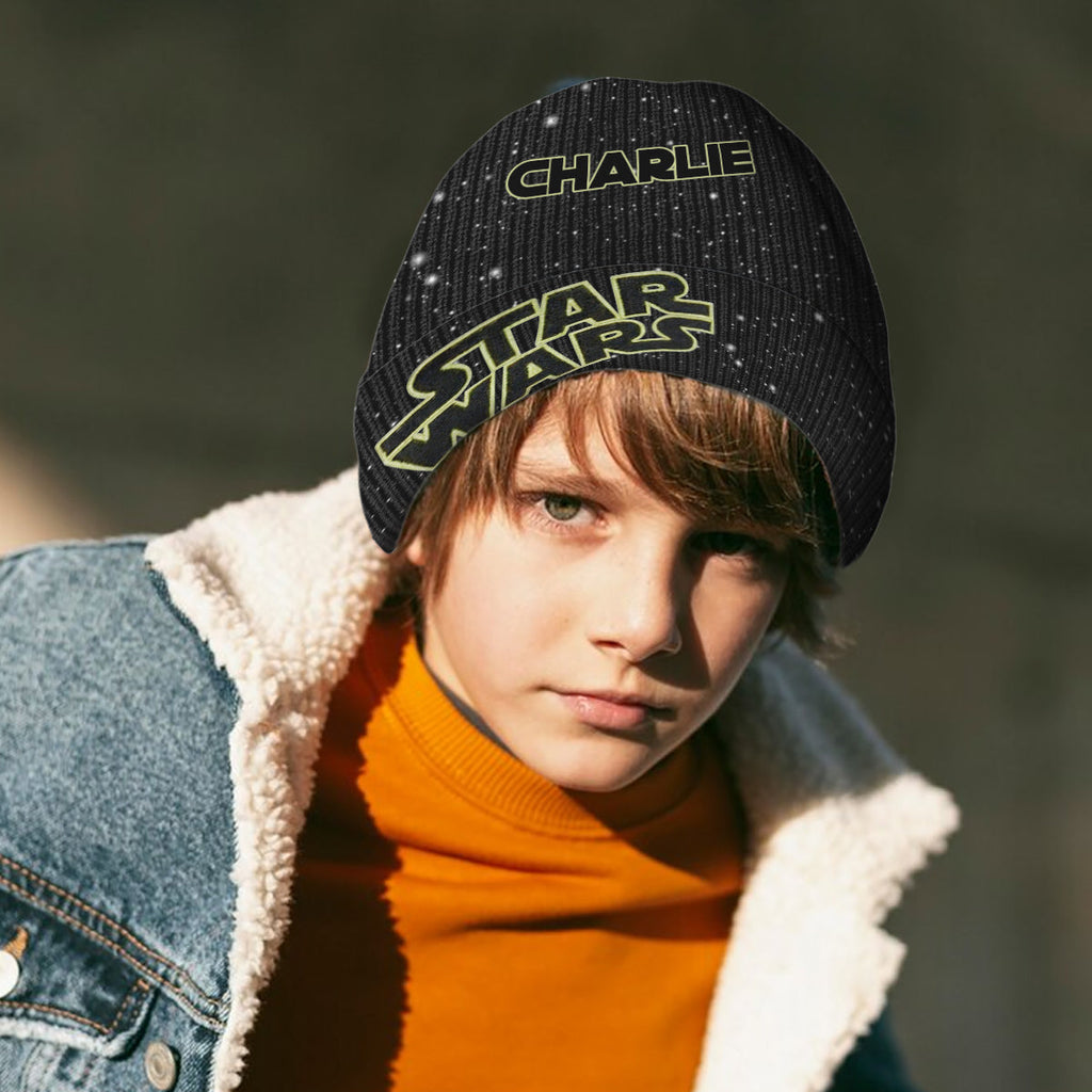Personalized Star Wars Beanie Hat with Custom Patches for Kids & Adults Beanie Hat With Patches GradoCreations