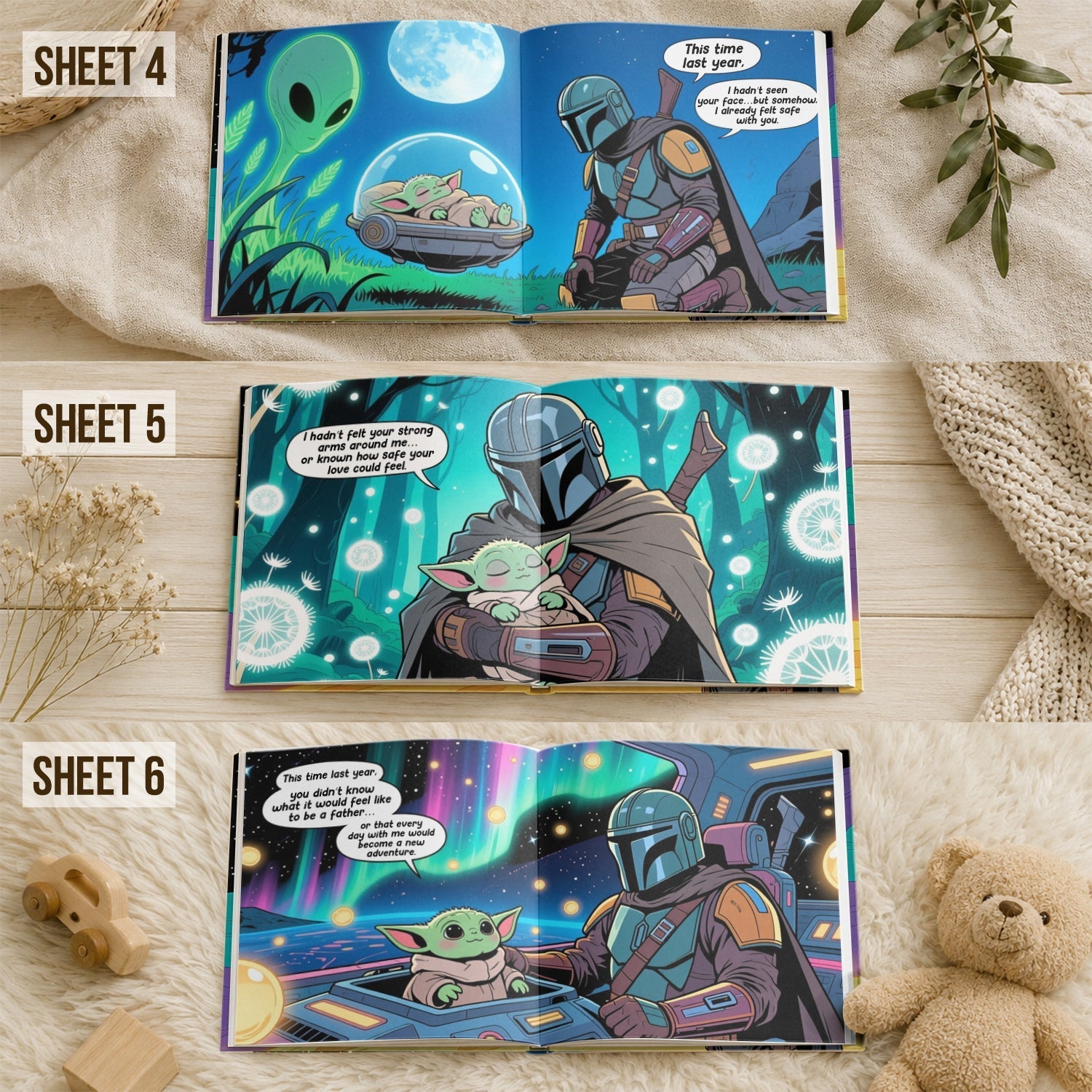 Personalized Storybook for Father's Day with Custom Photos Storybook GradoCreations