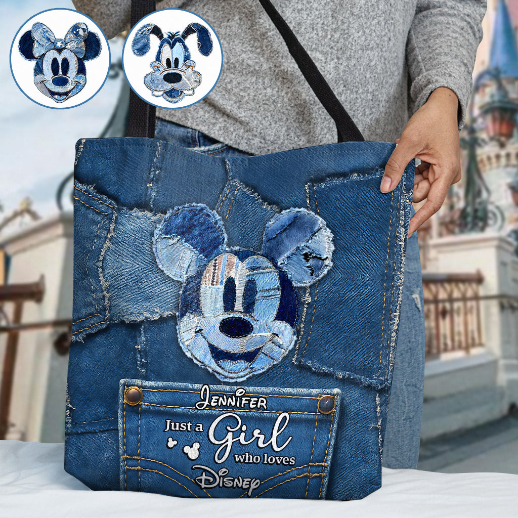 Personalized Disney Tote Bag with Mickey Mouse Design for Girls Tote Bag GradoCreations