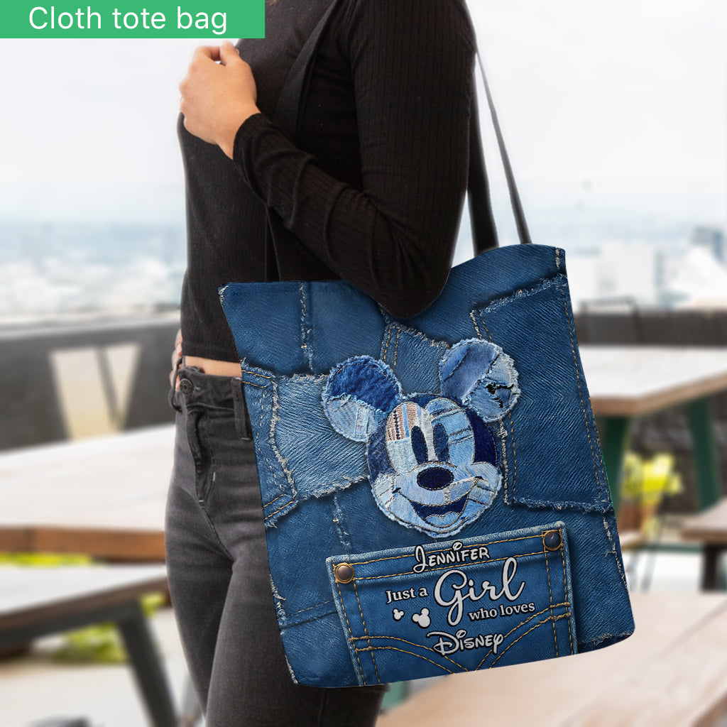 Personalized Disney Tote Bag with Mickey Mouse Design for Girls Tote Bag GradoCreations