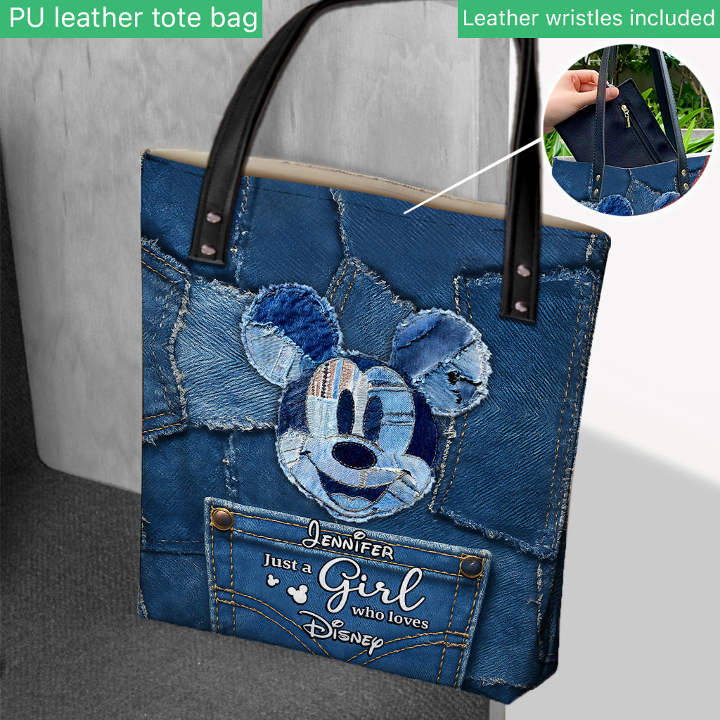 Personalized Disney Tote Bag with Mickey Mouse Design for Girls Tote Bag GradoCreations