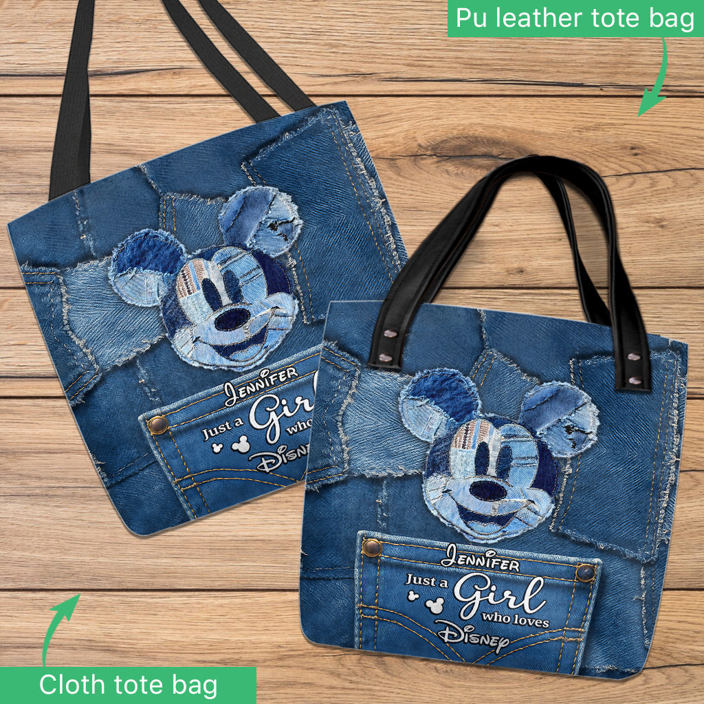 Personalized Disney Tote Bag with Mickey Mouse Design for Girls Tote Bag GradoCreations