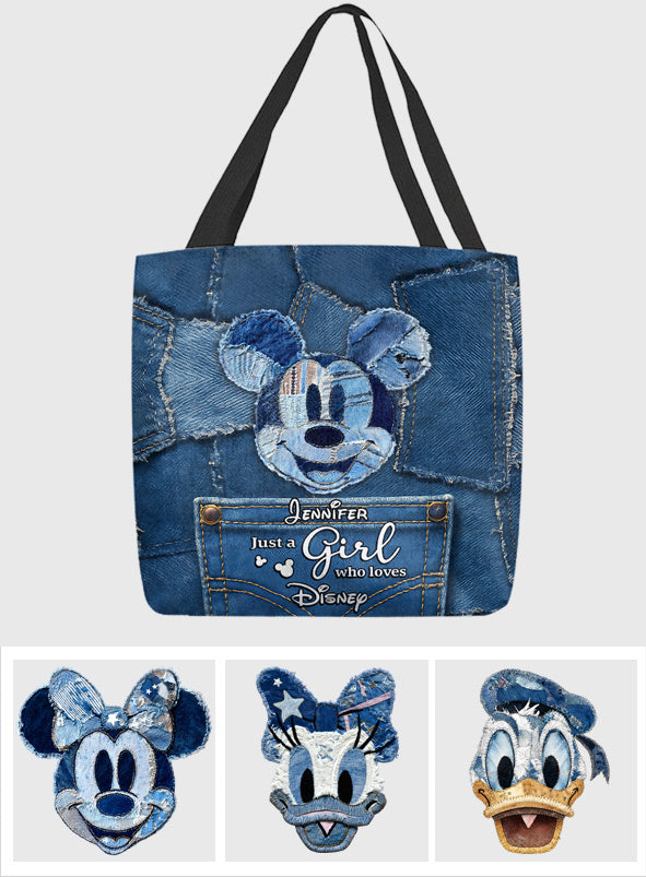 Personalized Disney Tote Bag with Mickey Mouse Design for Girls Tote Bag GradoCreations