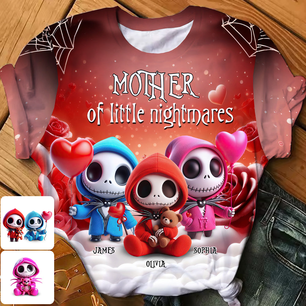 Personalized All Over Shirt for Mom with Little Nightmares Design All Over Shirt GradoCreations