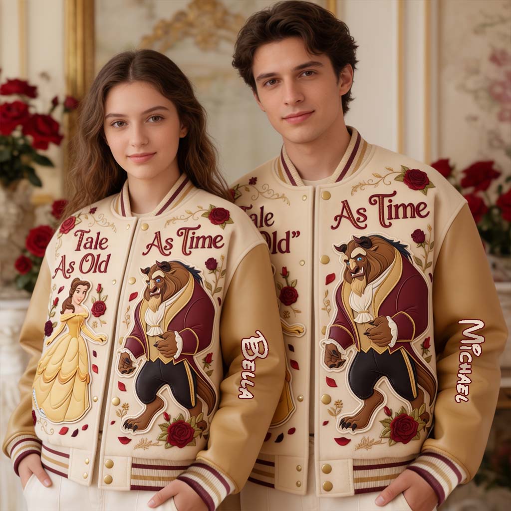 Personalized Beauty and the Beast Varsity Jacket Custom Gift Varsity Jacket GradoCreations