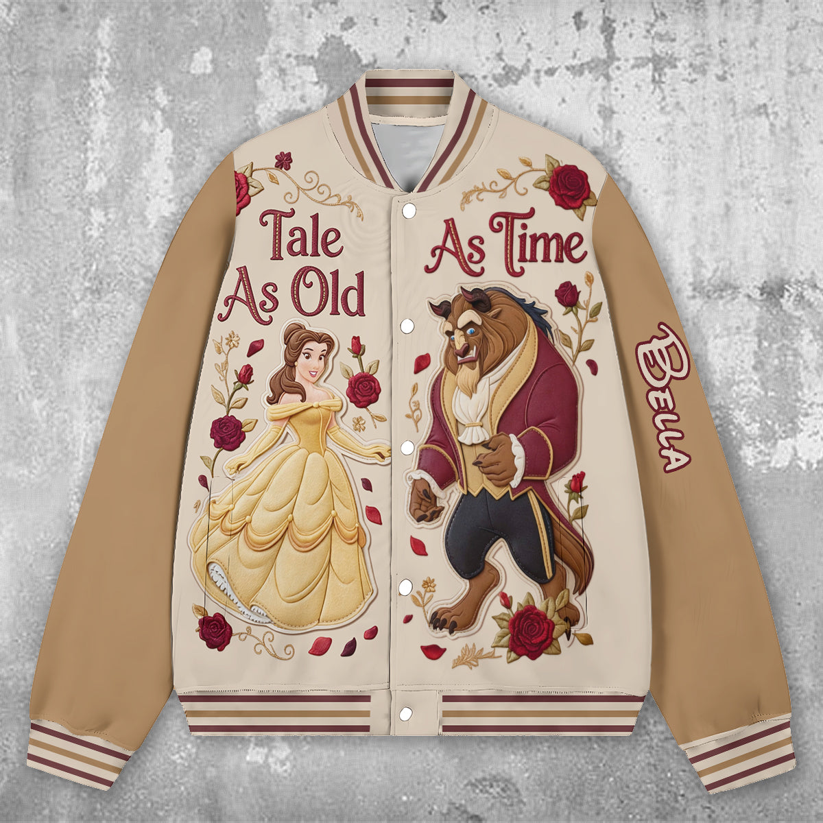 Personalized Beauty and the Beast Varsity Jacket Custom Gift Varsity Jacket GradoCreations
