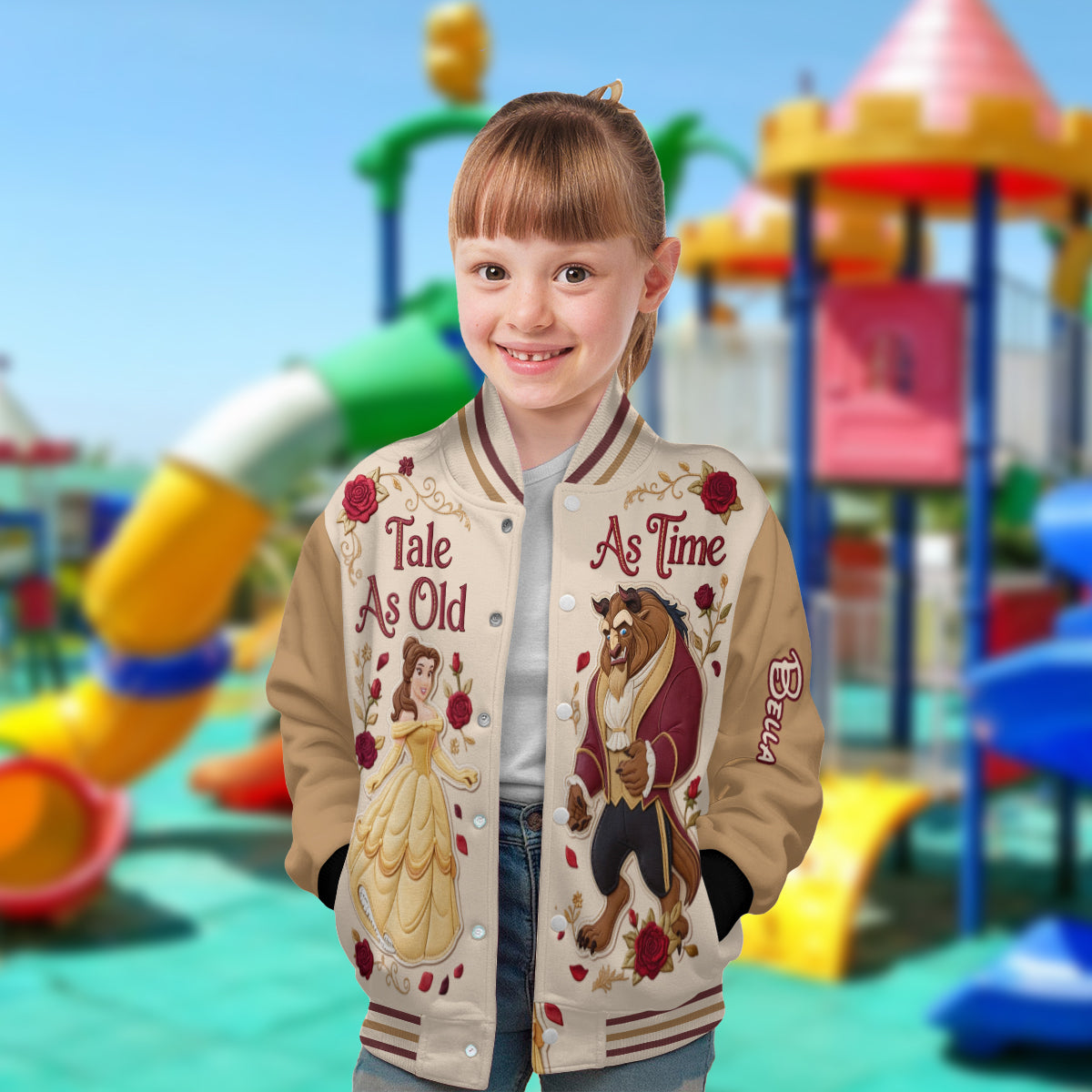 Personalized Beauty and the Beast Varsity Jacket Custom Gift Varsity Jacket GradoCreations