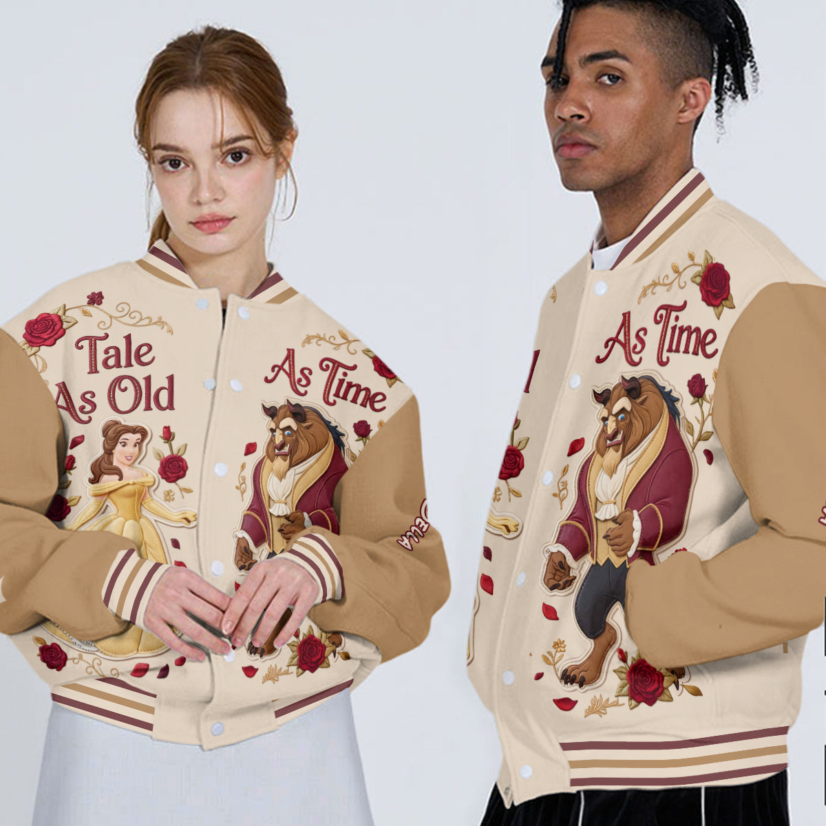 Personalized Beauty and the Beast Varsity Jacket Custom Gift Varsity Jacket GradoCreations