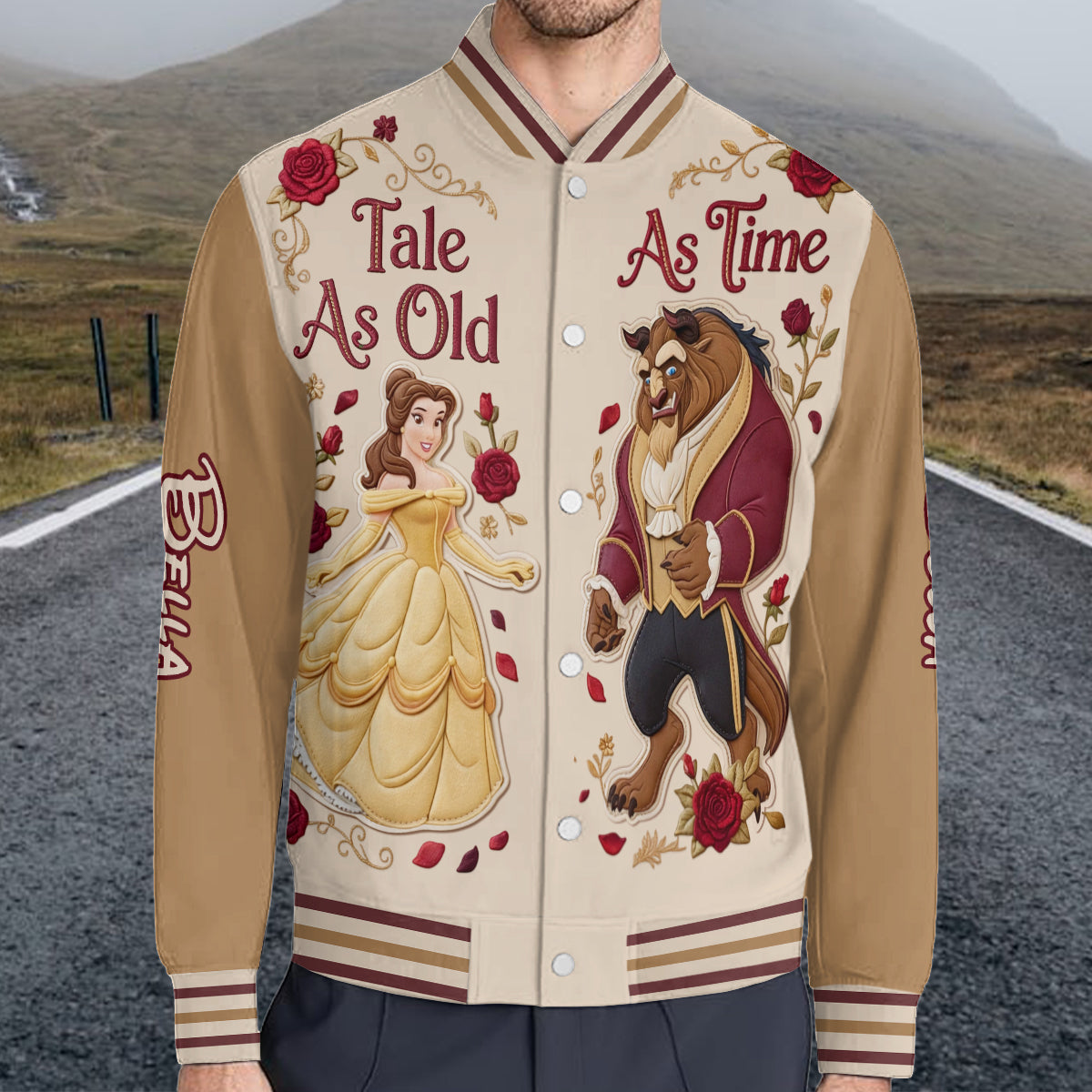 Personalized Beauty and the Beast Varsity Jacket Custom Gift Varsity Jacket GradoCreations