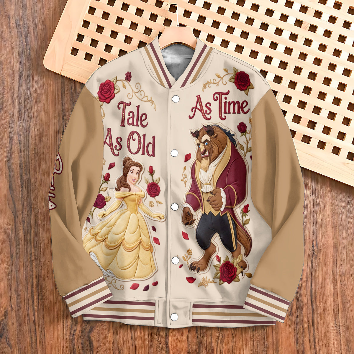 Personalized Beauty and the Beast Varsity Jacket Custom Gift Varsity Jacket GradoCreations