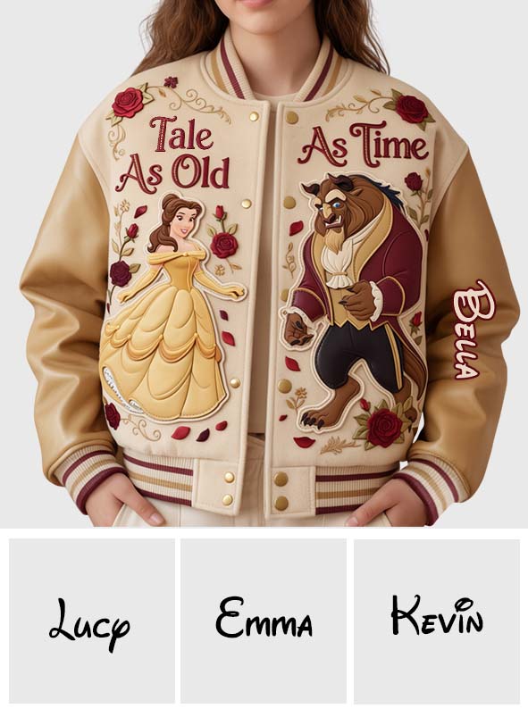 Personalized Beauty and the Beast Varsity Jacket Custom Gift Varsity Jacket GradoCreations