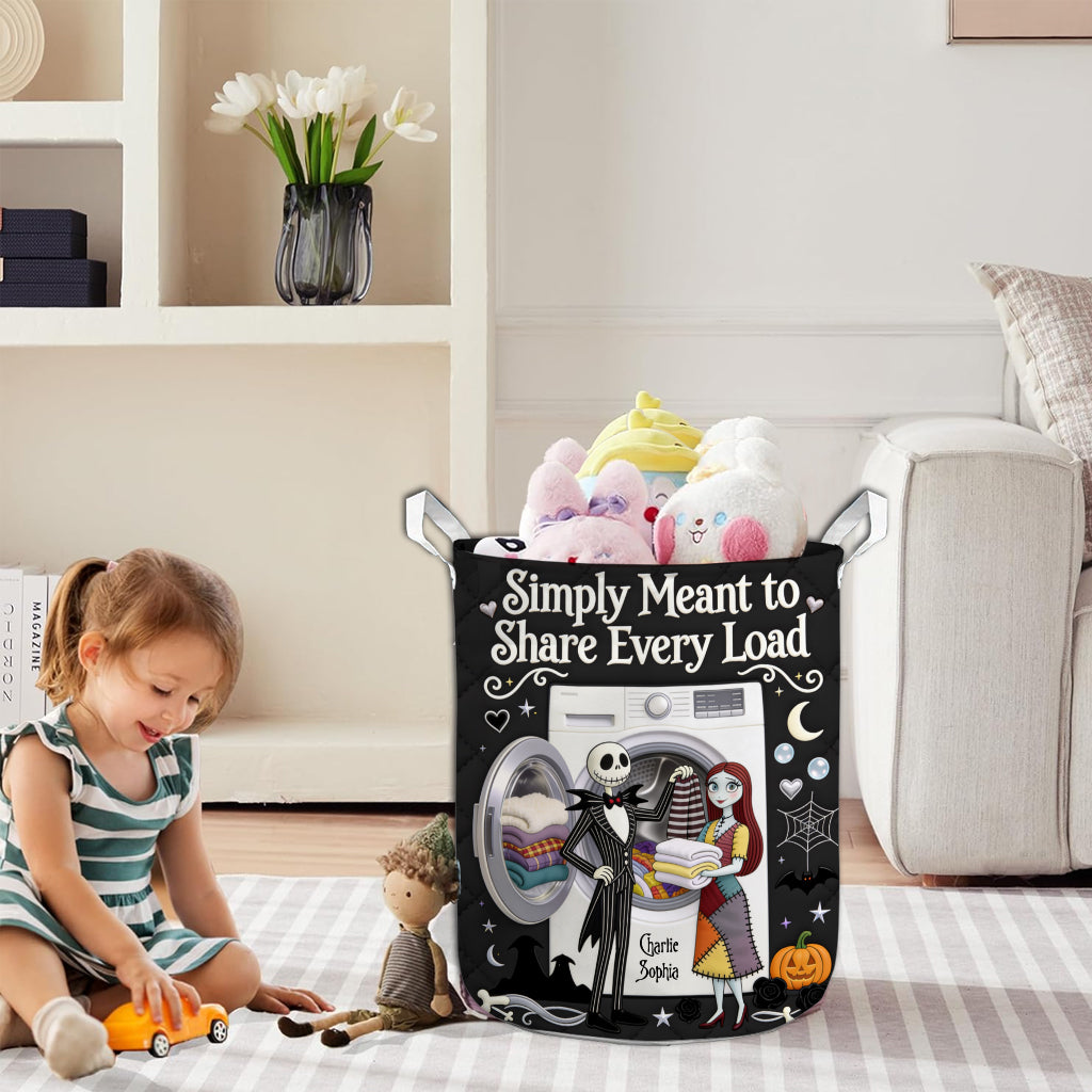 Personalized Quilted Laundry Basket Custom Design Gift for Couples Quilted Laundry Basket GradoCreations