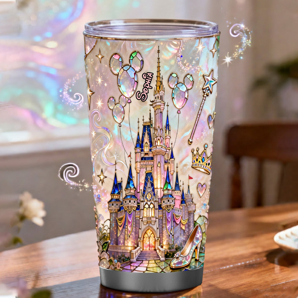 Personalized Magical Castle Tumbler Custom Name Gift for Kids Tumbler GradoCreations