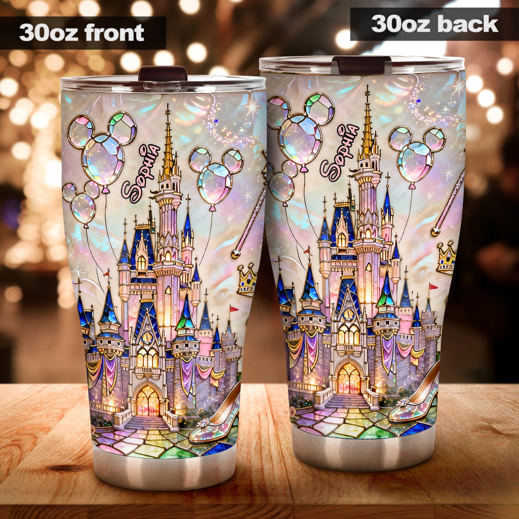Personalized Magical Castle Tumbler Custom Name Gift for Kids Tumbler GradoCreations