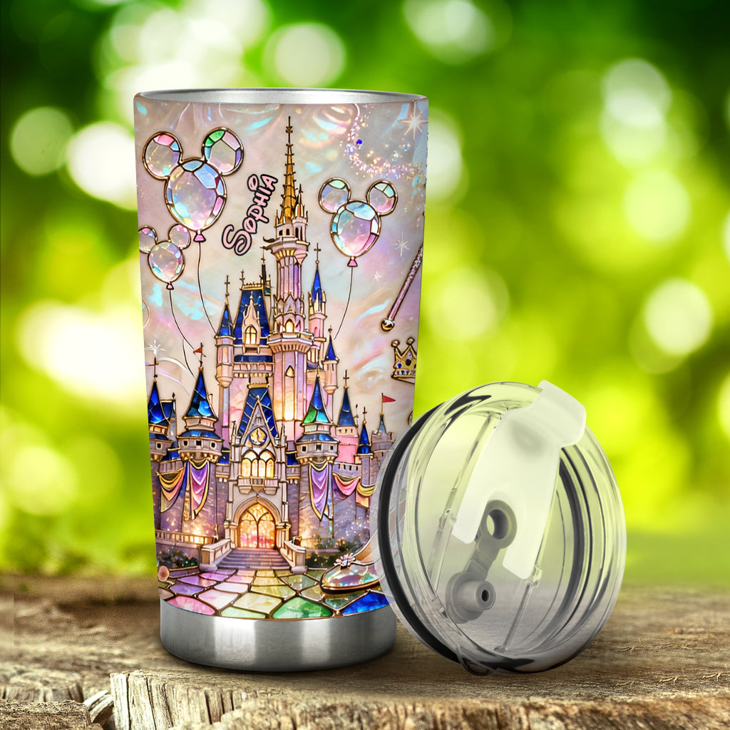 Personalized Magical Castle Tumbler Custom Name Gift for Kids Tumbler GradoCreations