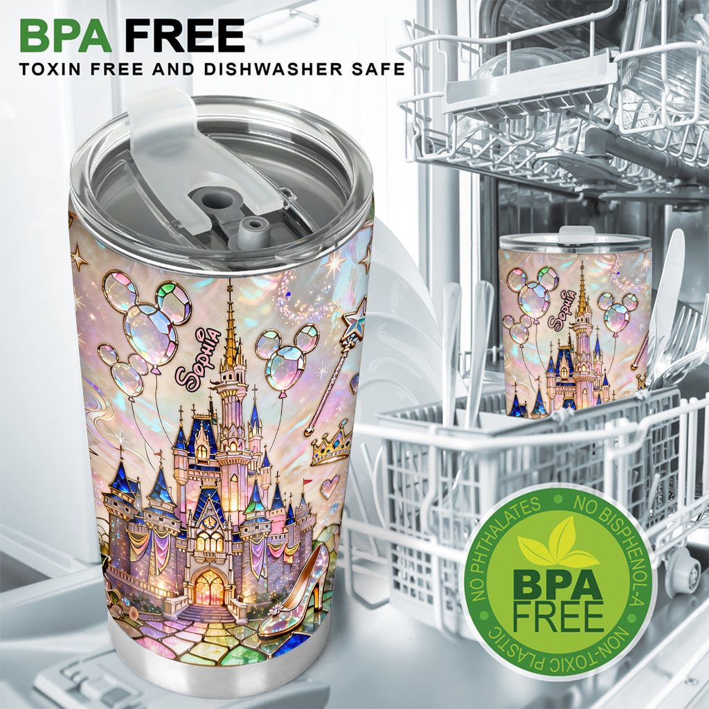 Personalized Magical Castle Tumbler Custom Name Gift for Kids Tumbler GradoCreations