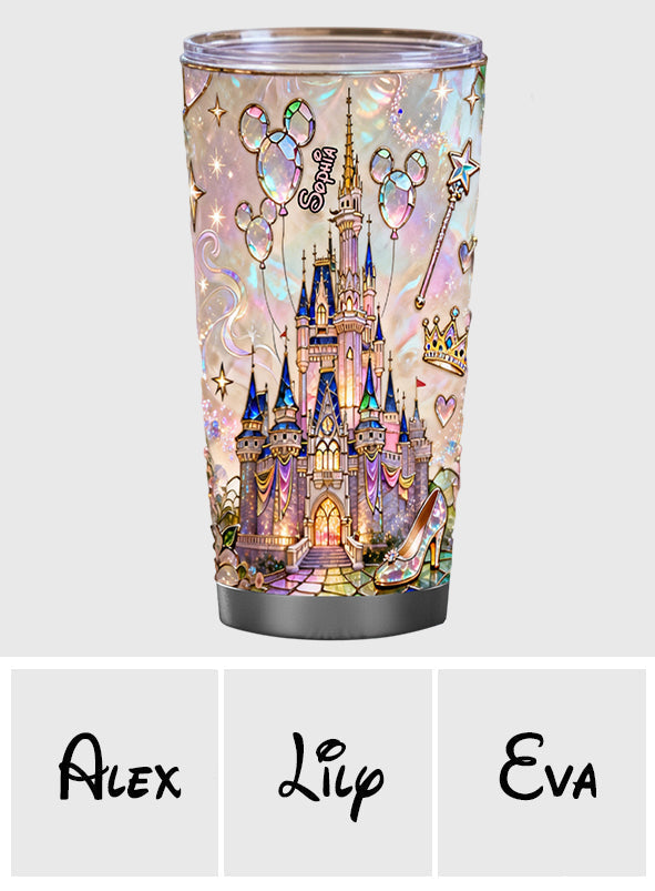 Personalized Magical Castle Tumbler Custom Name Gift for Kids Tumbler GradoCreations
