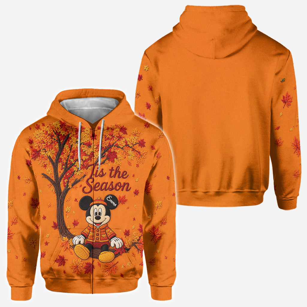 Personalized Cute Cartoon Mouse Autumn All Over Shirt Gift All Over Shirt GradoCreations