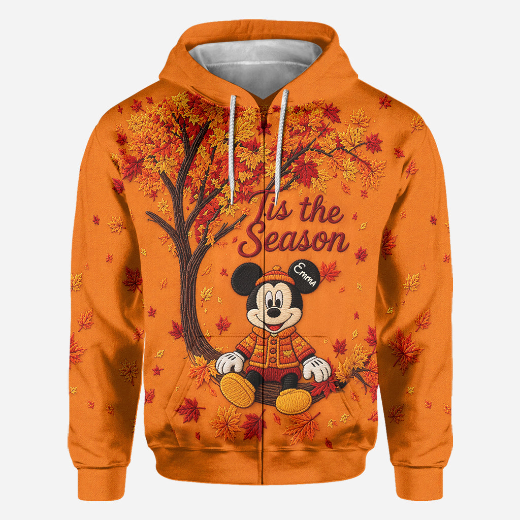 Personalized Cute Cartoon Mouse Autumn All Over Shirt Gift All Over Shirt GradoCreations