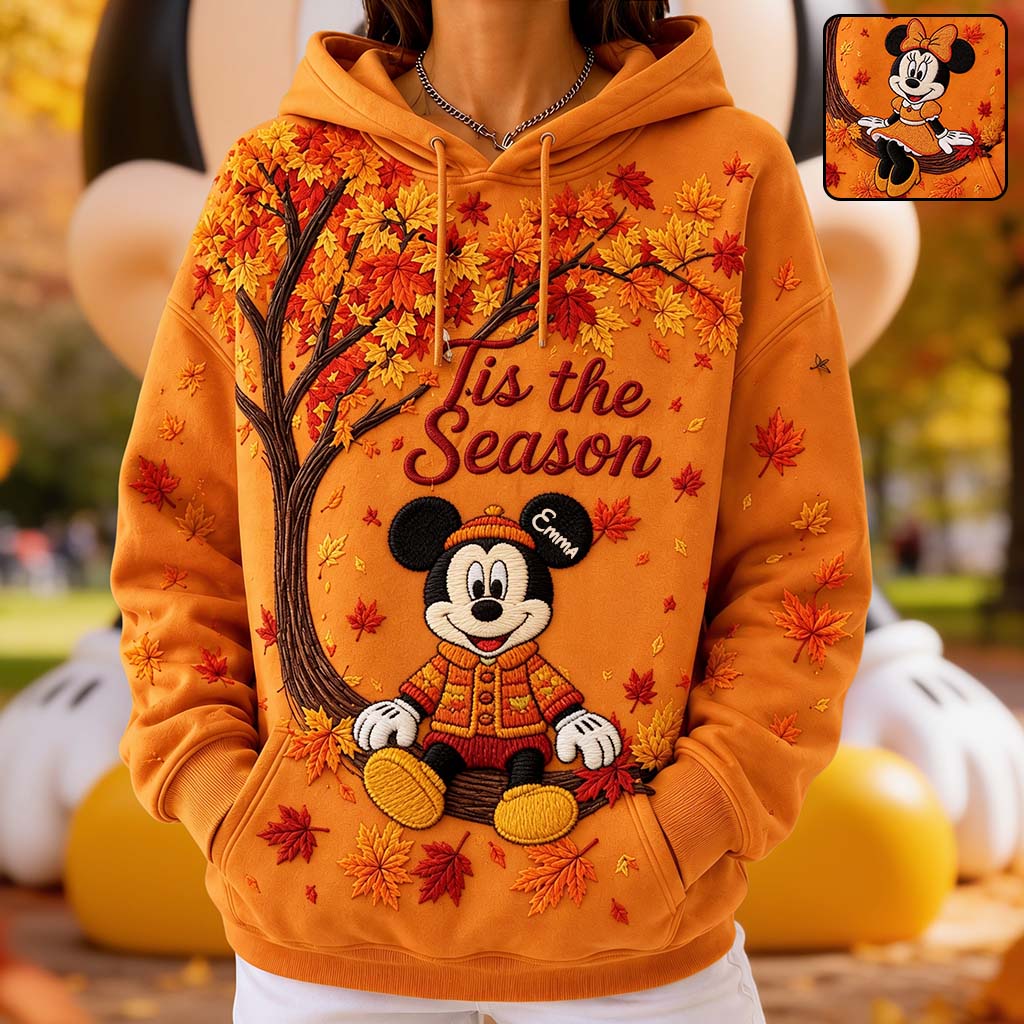 Personalized Cute Cartoon Mouse Autumn All Over Shirt Gift All Over Shirt GradoCreations
