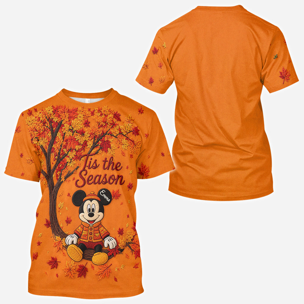 Personalized Cute Cartoon Mouse Autumn All Over Shirt Gift All Over Shirt GradoCreations