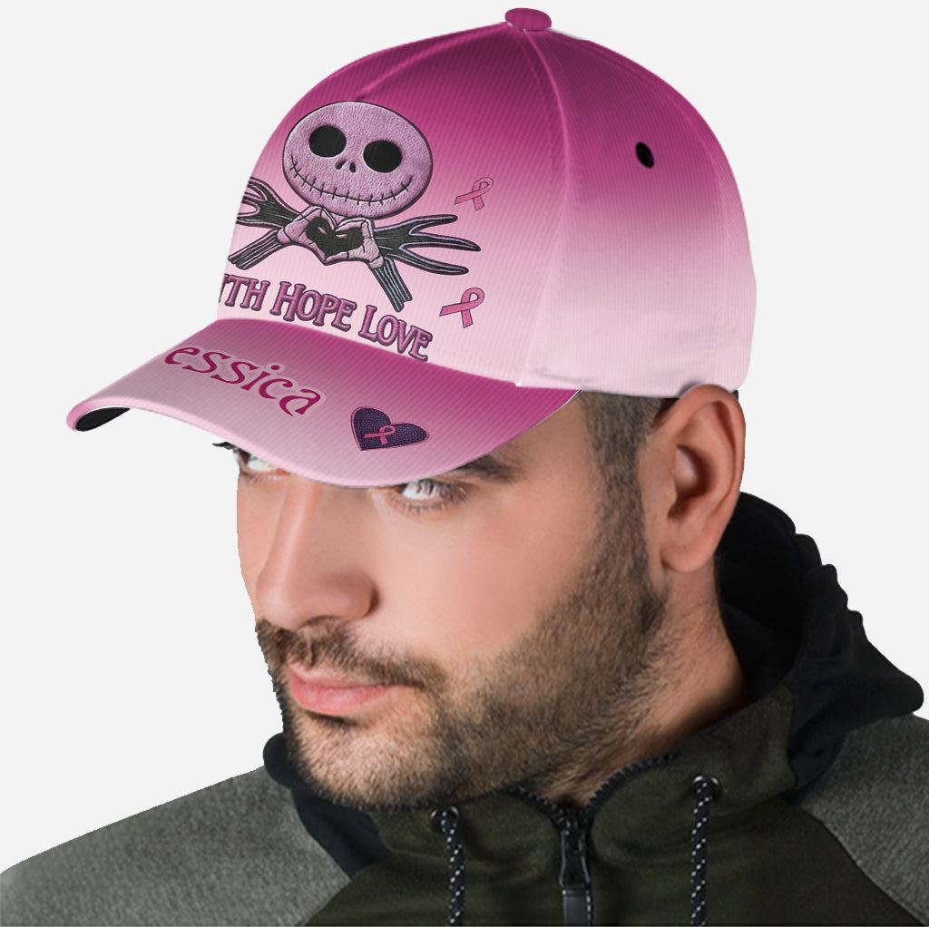 Personalized Breast Cancer Awareness Classic Cap with Name Classic Cap GradoCreations