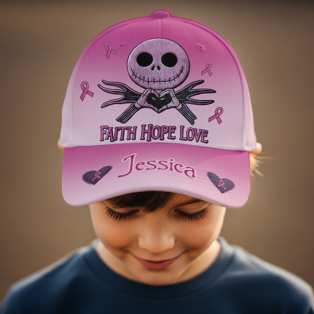 Personalized Breast Cancer Awareness Classic Cap with Name Classic Cap GradoCreations