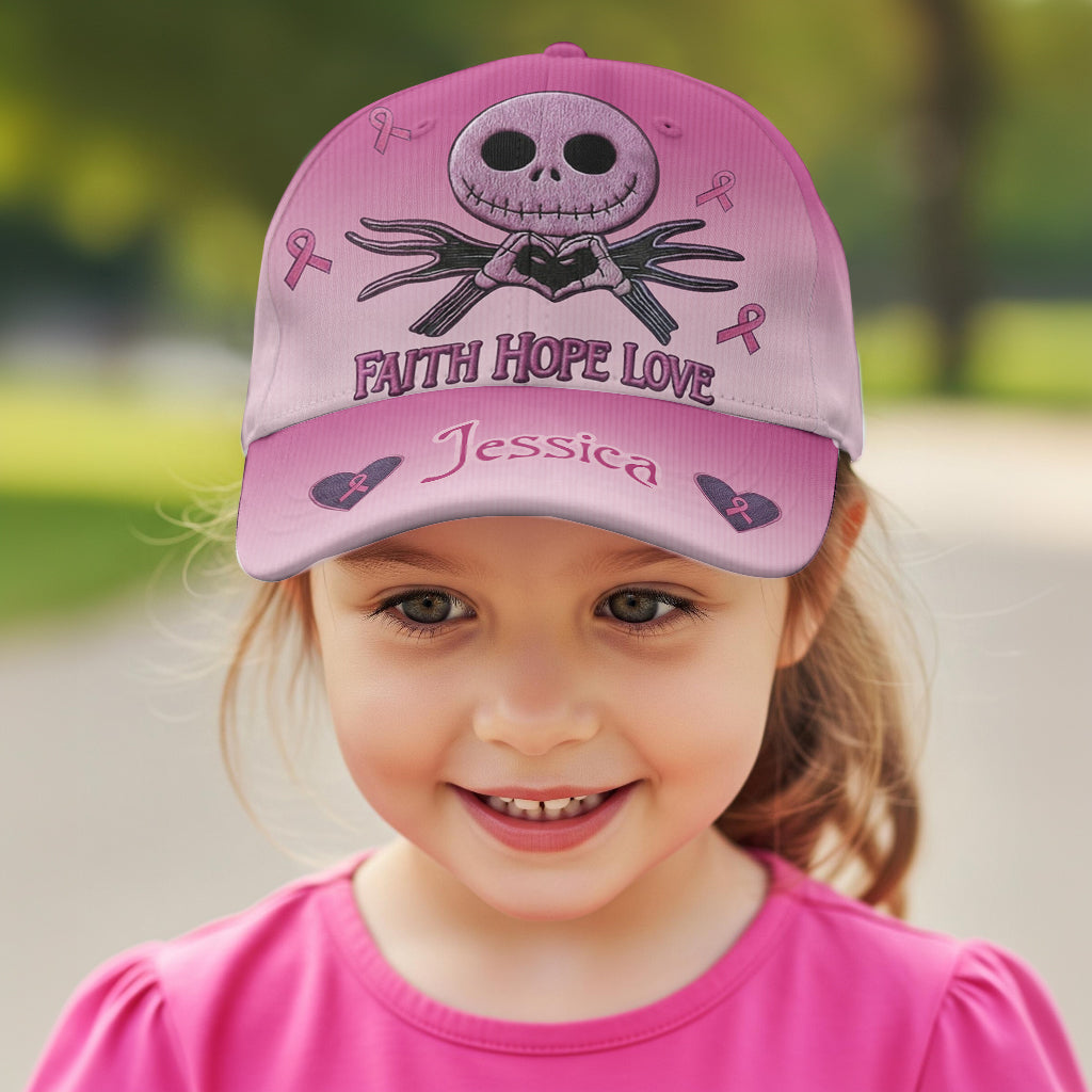 Personalized Breast Cancer Awareness Classic Cap with Name Classic Cap GradoCreations