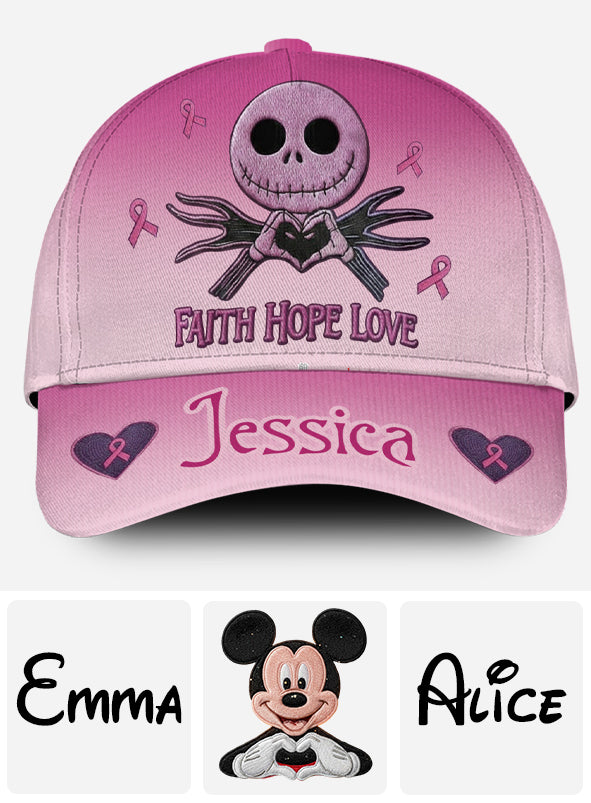 Personalized Breast Cancer Awareness Classic Cap with Name Classic Cap GradoCreations