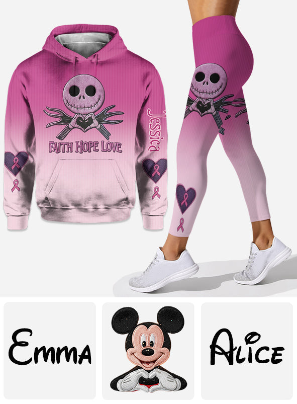 Personalized Breast Cancer Awareness Hoodie & Leggings Gift Hoodie & Leggings GradoCreations