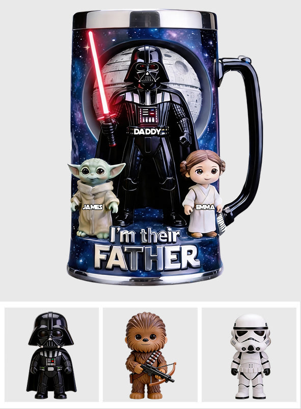 Personalized Star Wars Beer Stein Custom Name Gift for Dad Beer Stein GradoCreations