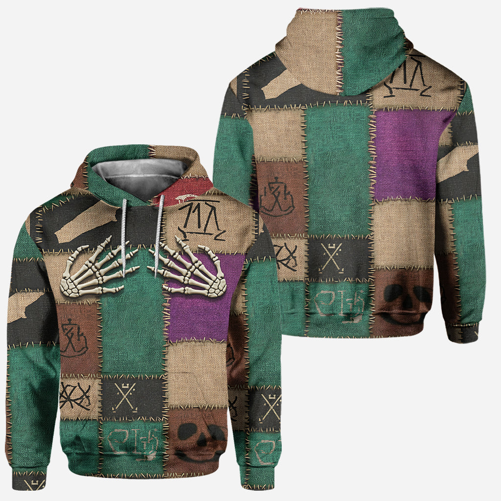 Personalized Hoodie & Leggings Set with Skeleton Design for Couples Hoodie & Leggings GradoCreations