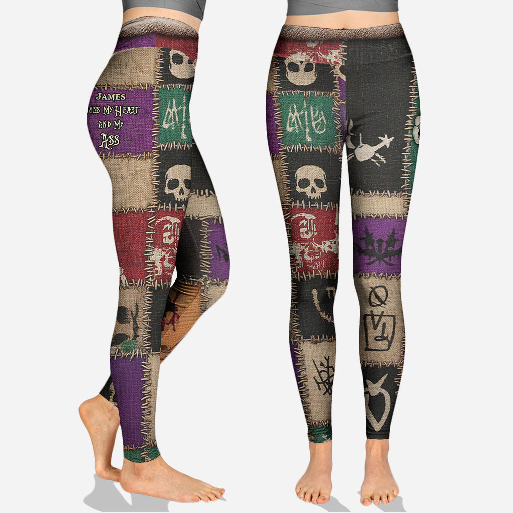 Personalized Hoodie & Leggings Set with Skeleton Design for Couples Hoodie & Leggings GradoCreations