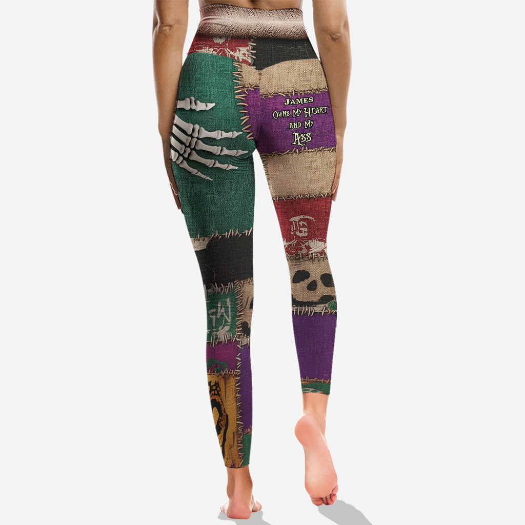 Personalized Hoodie & Leggings Set with Skeleton Design for Couples Hoodie & Leggings GradoCreations