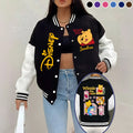 Personalized Winnie the Pooh Varsity Jacket Custom Name Gift Varsity Jacket GradoCreations