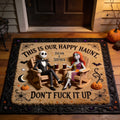 Personalized Halloween Non-Slip Tufted Rug Custom Name for Home Non-Slip Tufted Rug GradoCreations