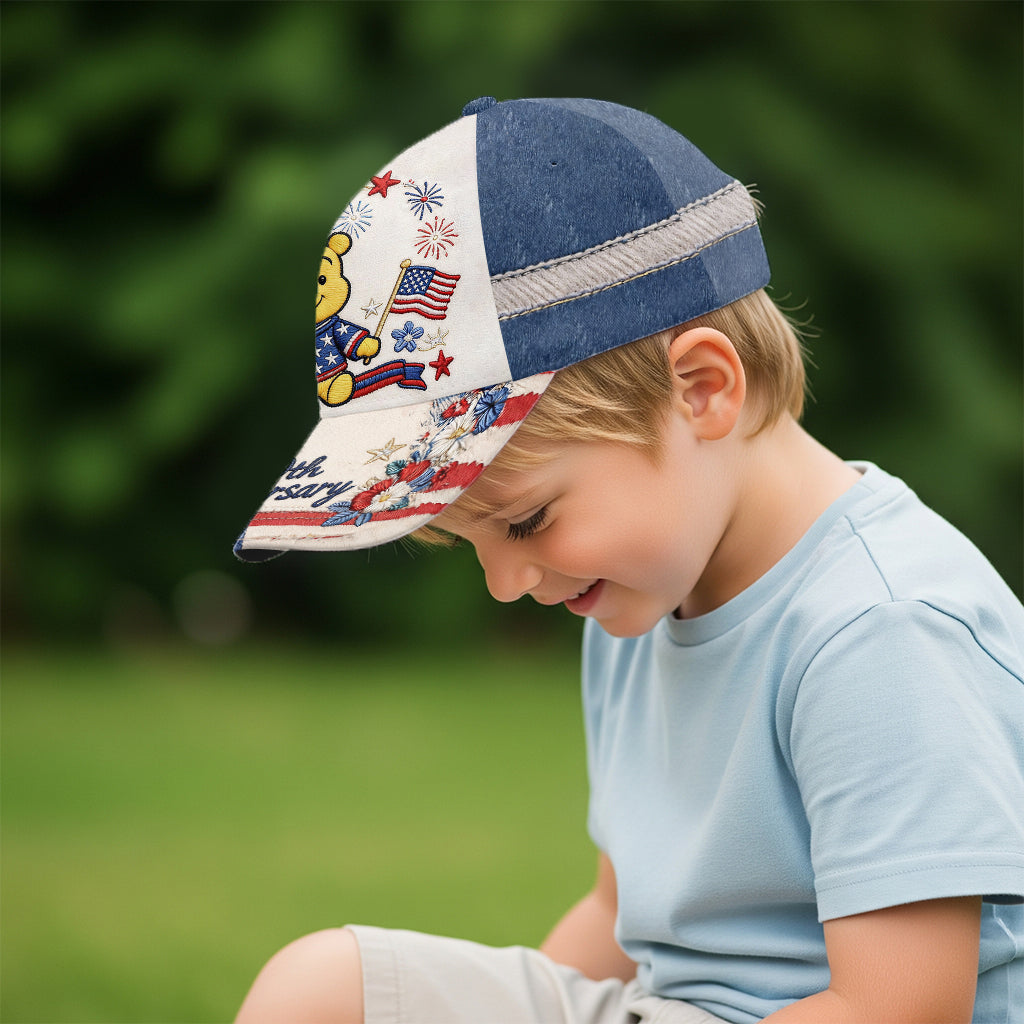 Personalized 250th Anniversary Classic Cap with Yellow Bear Design Classic Cap GradoCreations