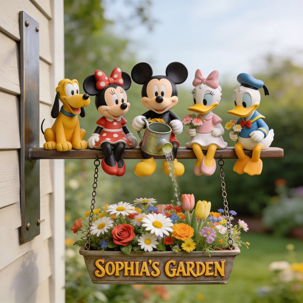 Personalized Wooden Wall Mount Sign for Garden Decor Wooden Wall Mount Sign GradoCreations