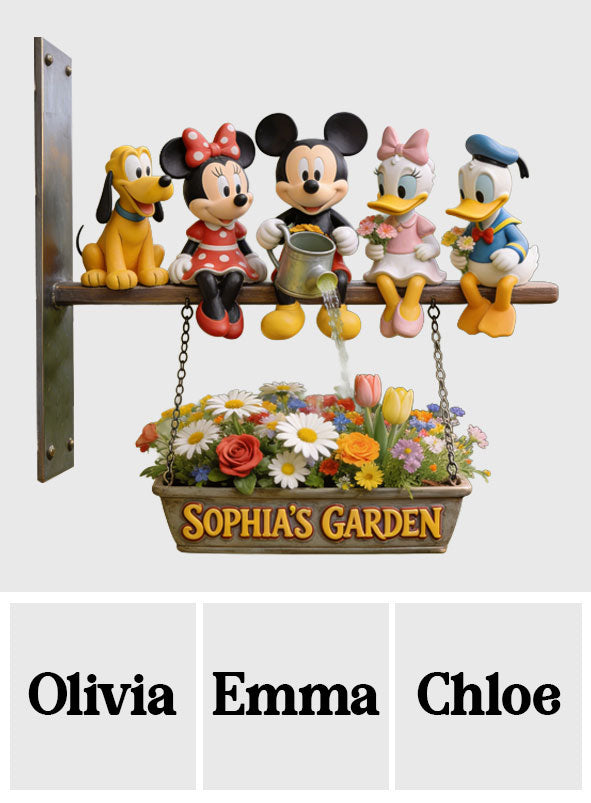 Personalized Wooden Wall Mount Sign for Garden Decor Wooden Wall Mount Sign GradoCreations