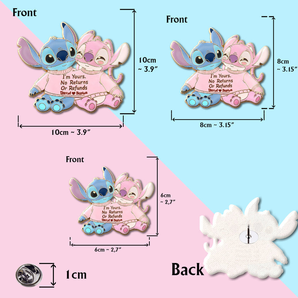 Personalized Ohana Acrylic Enamel Pin Custom Names Gift Acrylic Enamel Pin GradoCreations