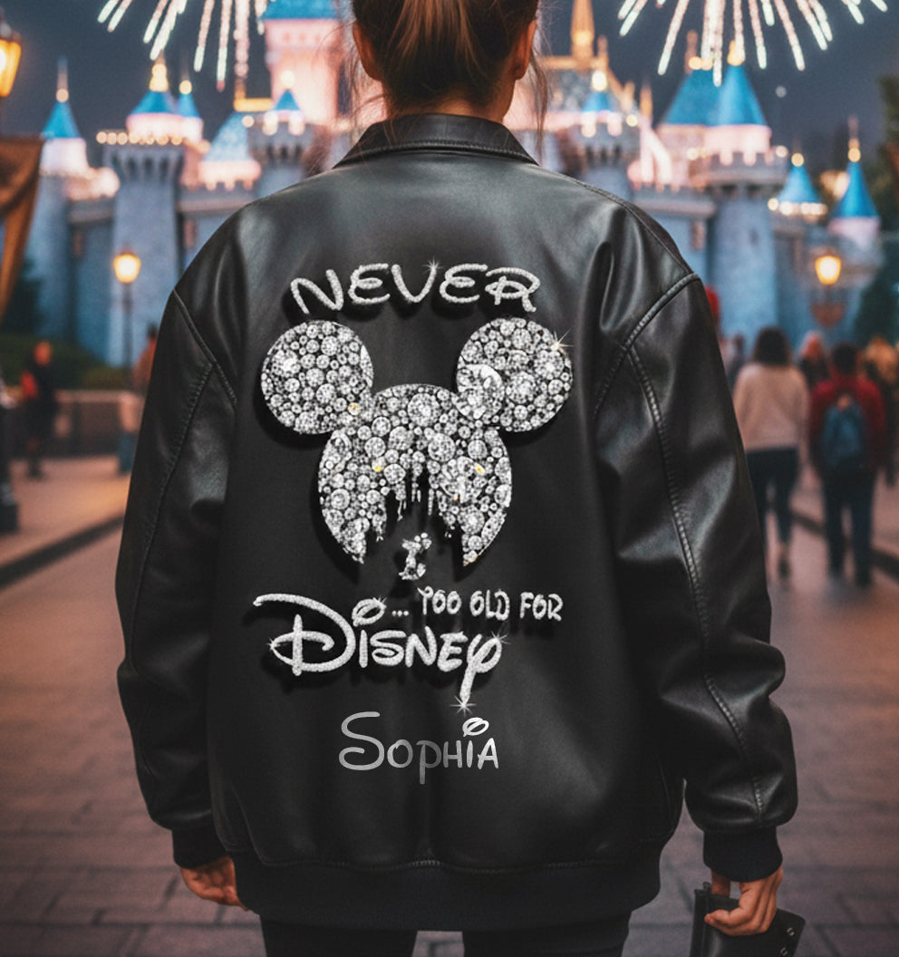 Personalized Mouse Bomber Jacket Custom Name Gift for Disney Fan Bomber Jacket GradoCreations