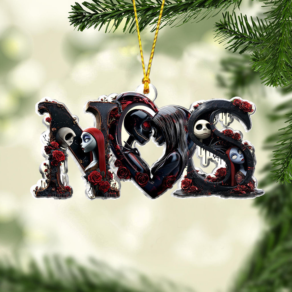 Personalized Acrylic Nightmare Ornament Custom Name Gift for Christmas Ornament GradoCreations
