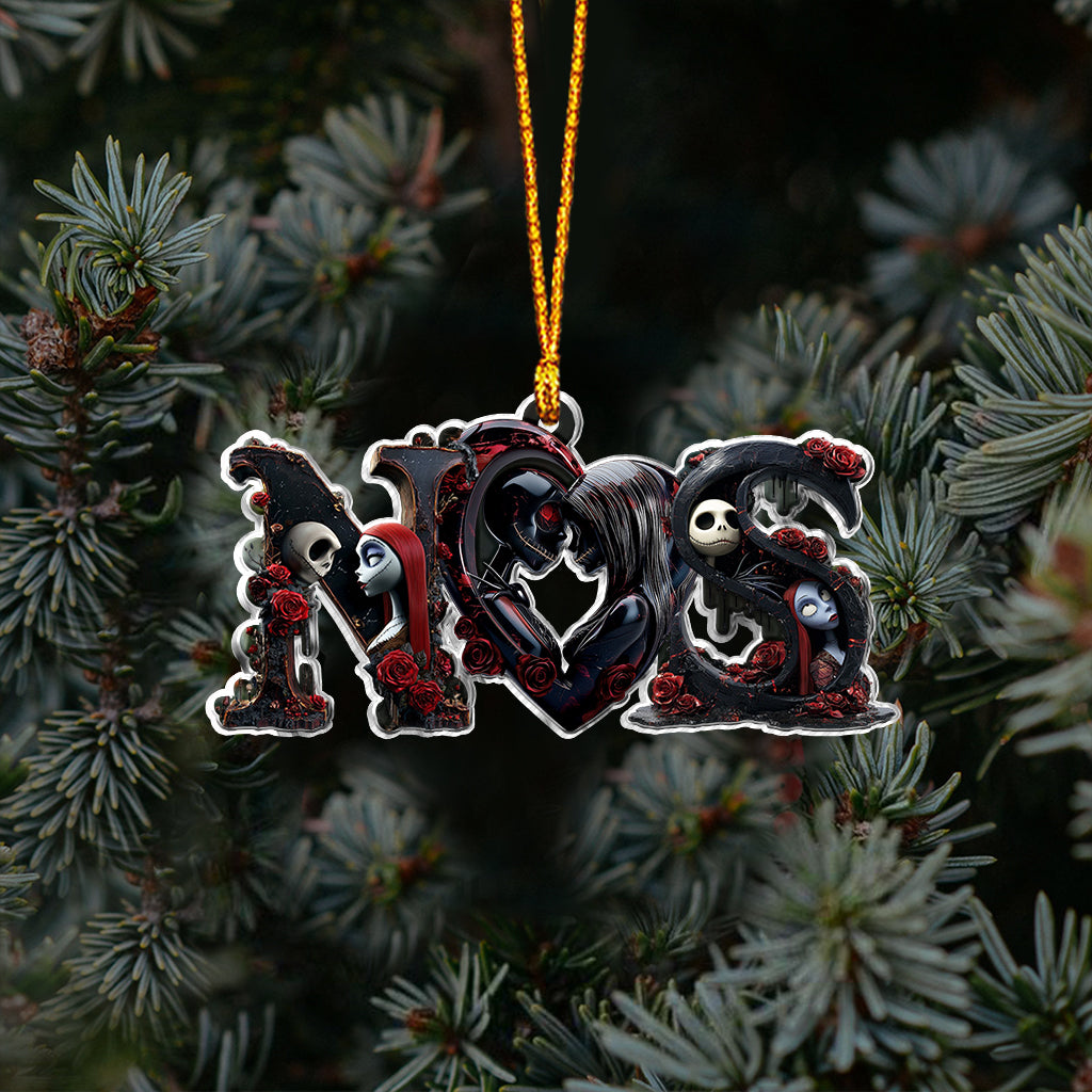 Personalized Acrylic Nightmare Ornament Custom Name Gift for Christmas Ornament GradoCreations