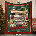 Personalized Christmas Movie Watching Blanket Custom Name Gift Blanket GradoCreations