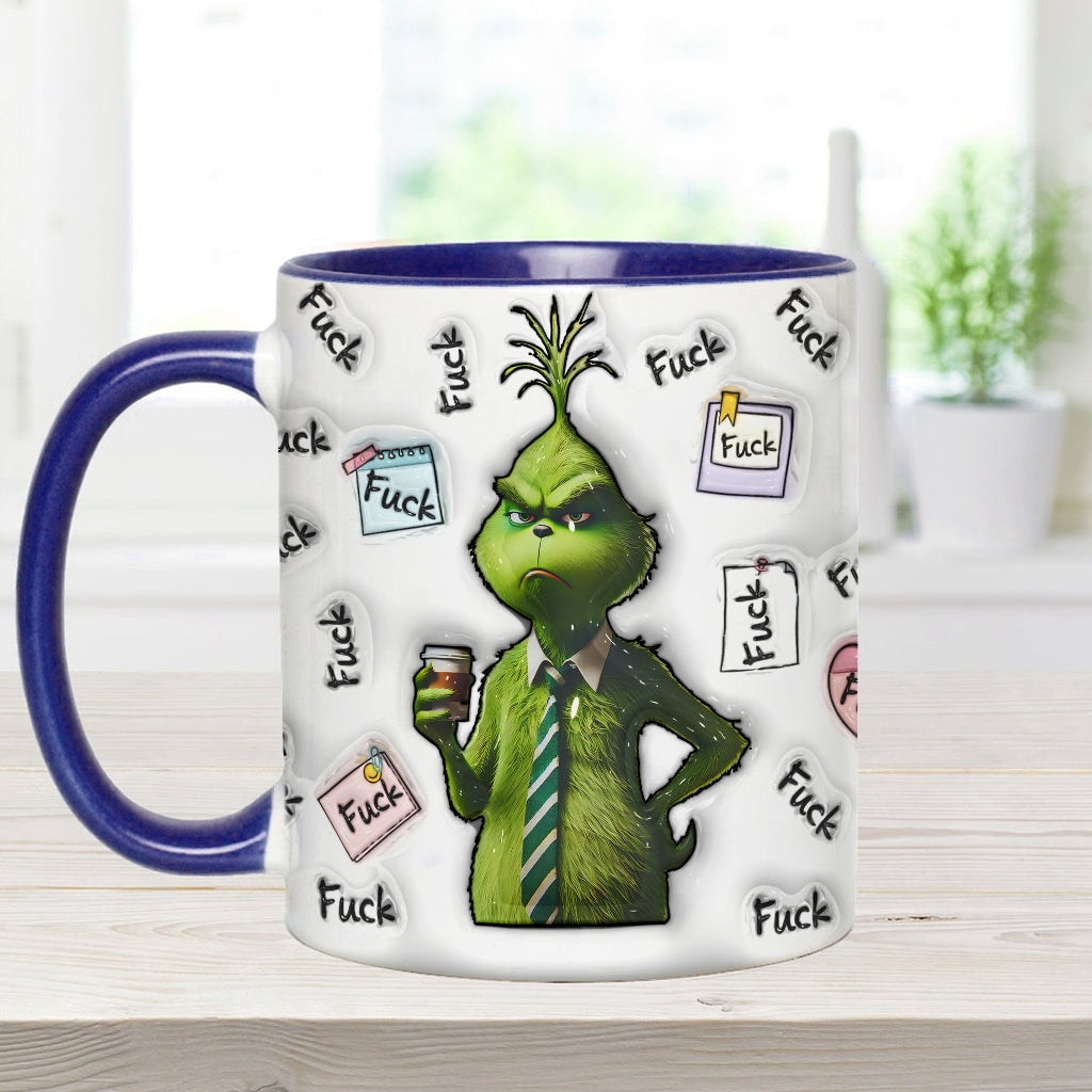 Personalized Grinch Accent Mug Custom Name Fun Gift for Christmas Accent Mug GradoCreations