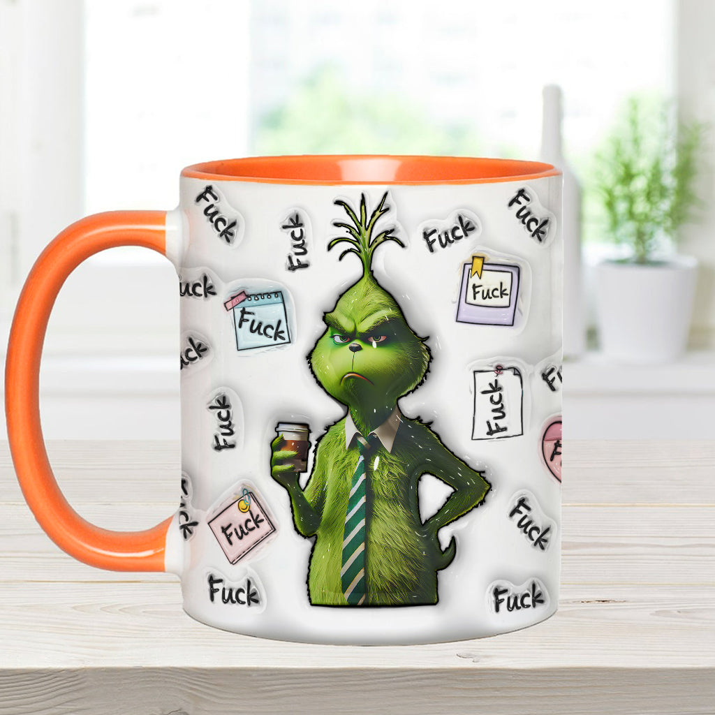 Personalized Grinch Accent Mug Custom Name Fun Gift for Christmas Accent Mug GradoCreations