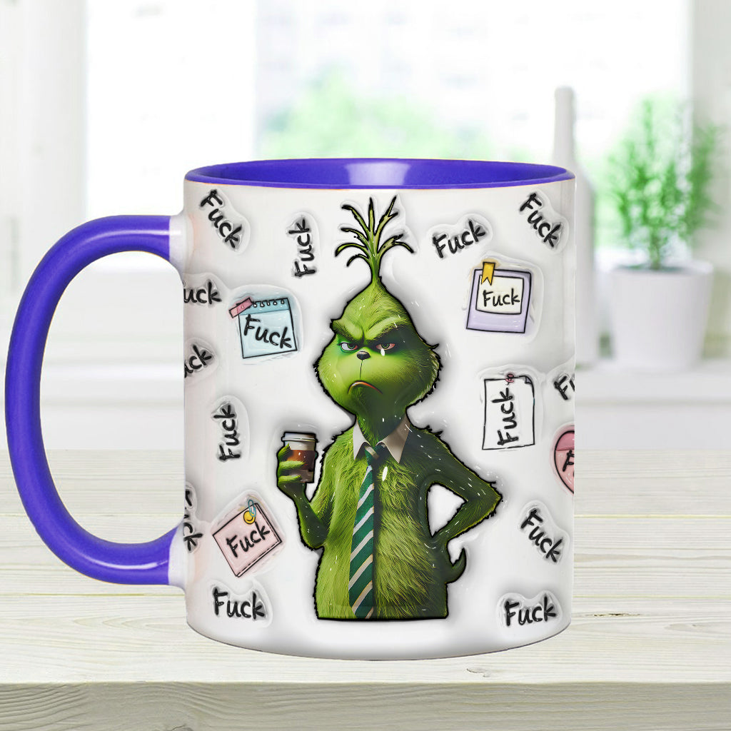 Personalized Grinch Accent Mug Custom Name Fun Gift for Christmas Accent Mug GradoCreations
