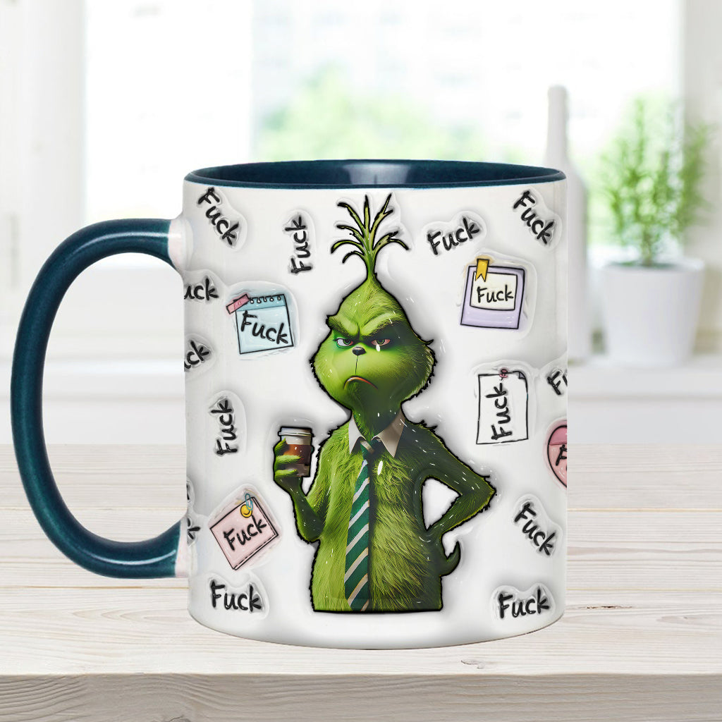 Personalized Grinch Accent Mug Custom Name Fun Gift for Christmas Accent Mug GradoCreations