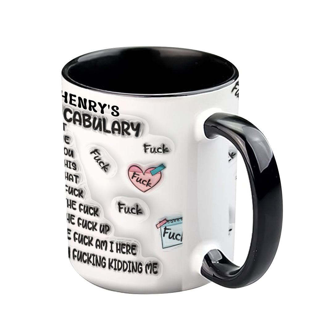 Personalized Grinch Accent Mug Custom Name Fun Gift for Christmas Accent Mug GradoCreations